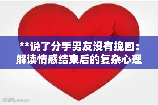 **说了分手男友没有挽回：解读情感结束后的复杂心理与现实**
