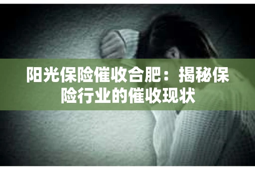 阳光保险催收合肥：揭秘保险行业的催收现状