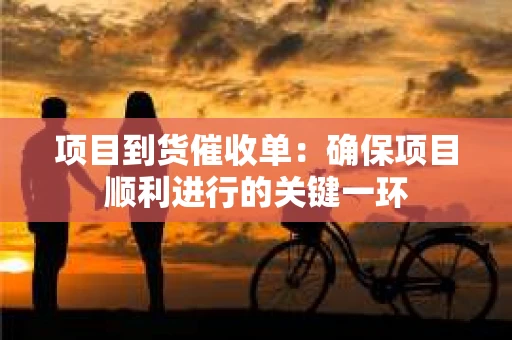 项目到货催收单：确保项目顺利进行的关键一环