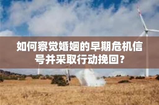 如何察觉婚姻的早期危机信号并采取行动挽回？