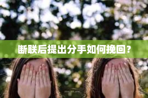 断联后提出分手如何挽回？