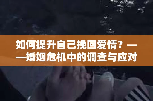 如何提升自己挽回爱情？——婚姻危机中的调查与应对策略