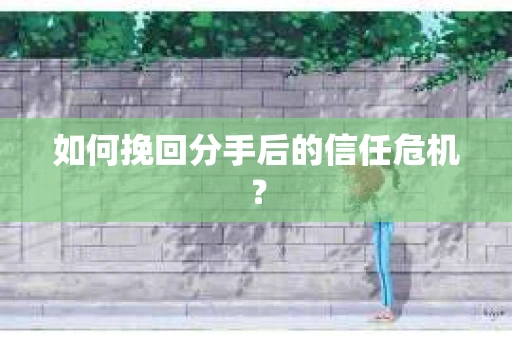 如何挽回分手后的信任危机？